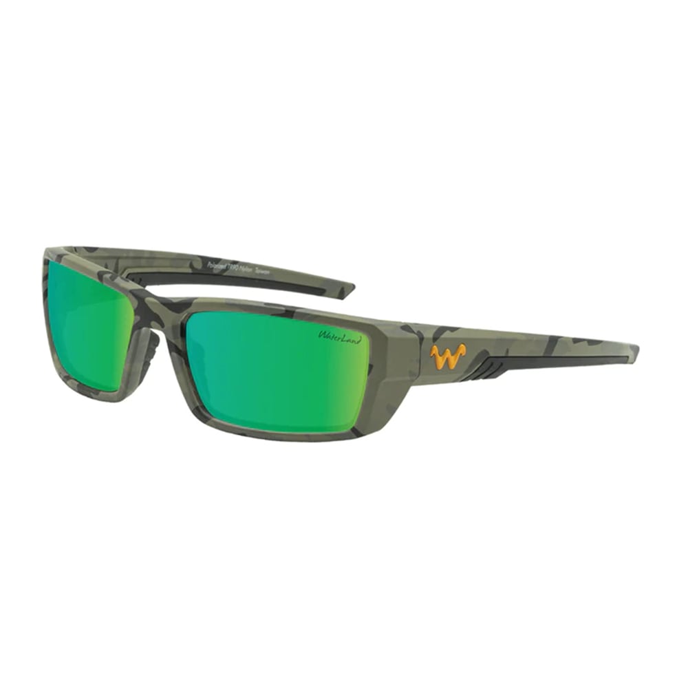 WaterLand Ashor Sunglasses Ops Camo Frame with Green Mirror