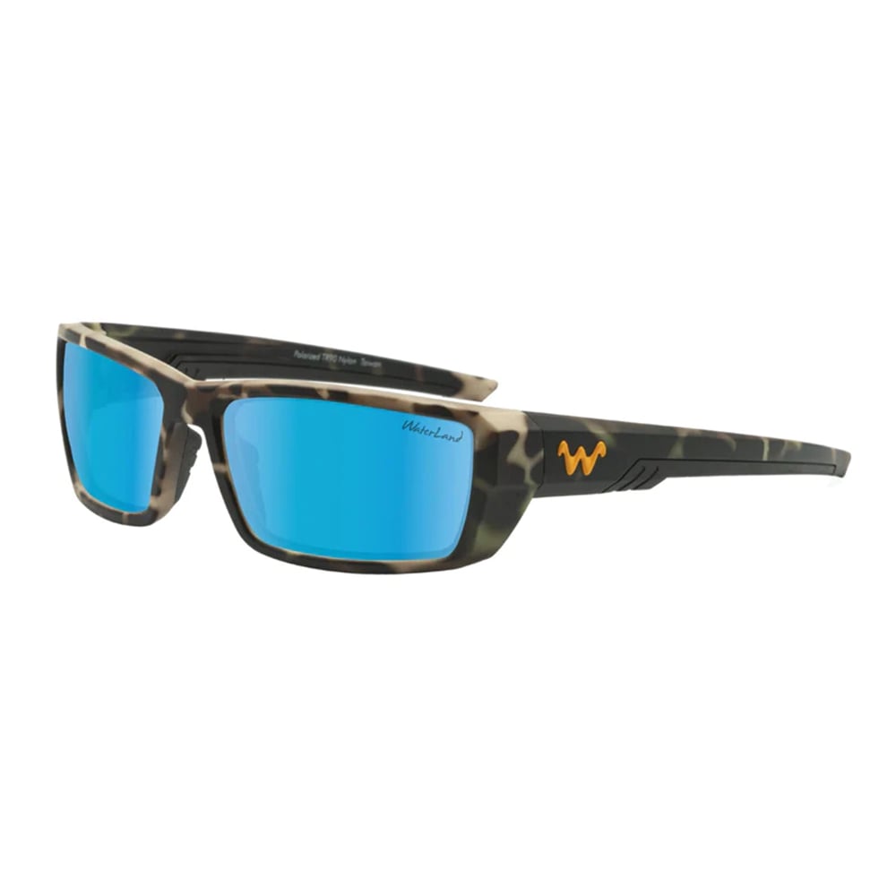 WaterLand Ashor Sunglasses WaterWood Frame with Blue Mirror