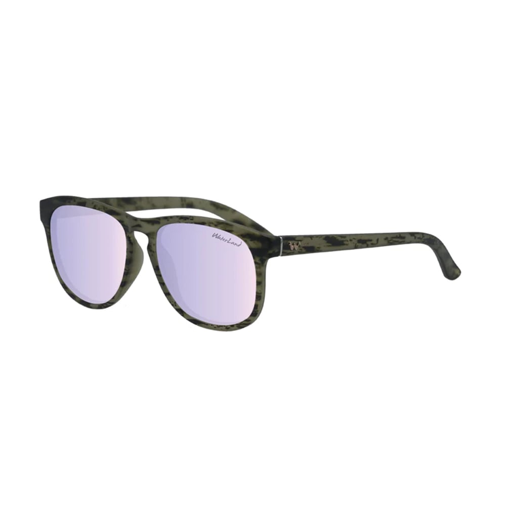 WaterLand Ladi Sunglasses BlackWater Frame with Lavender Mirror