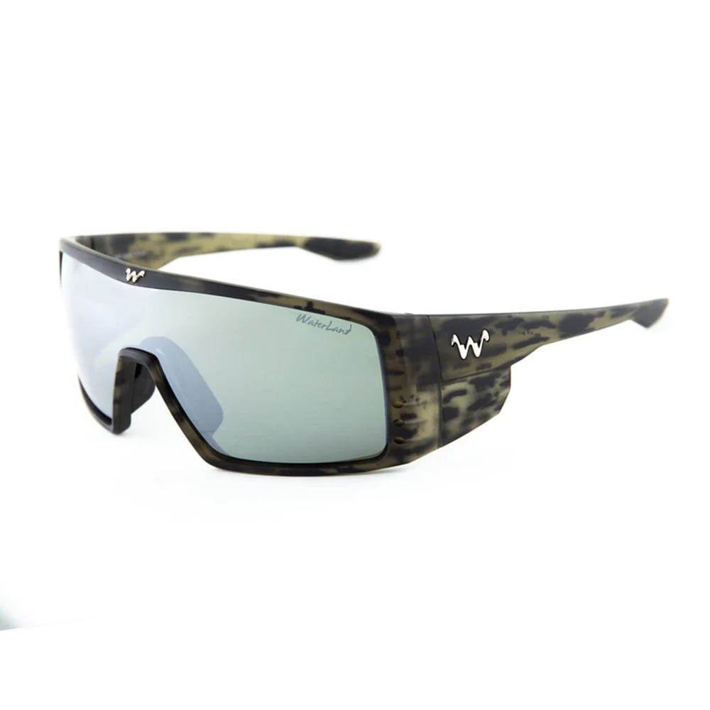 WaterLand Bedfishers Sunglasses BlackWater Frame with Silver Honey Mirror