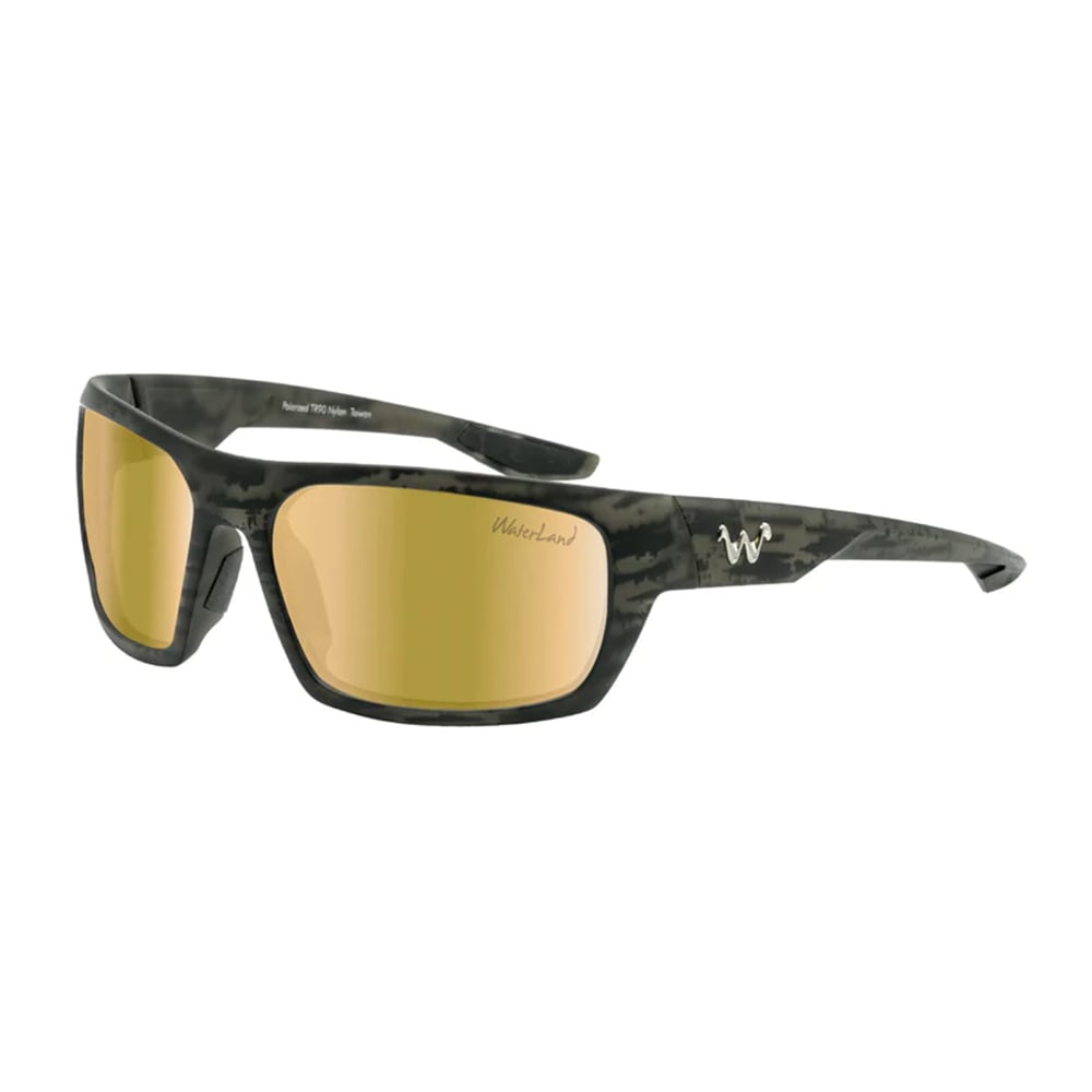 WaterLand Milliken Sunglasses BlackWater Frame with Golden Light Mirror