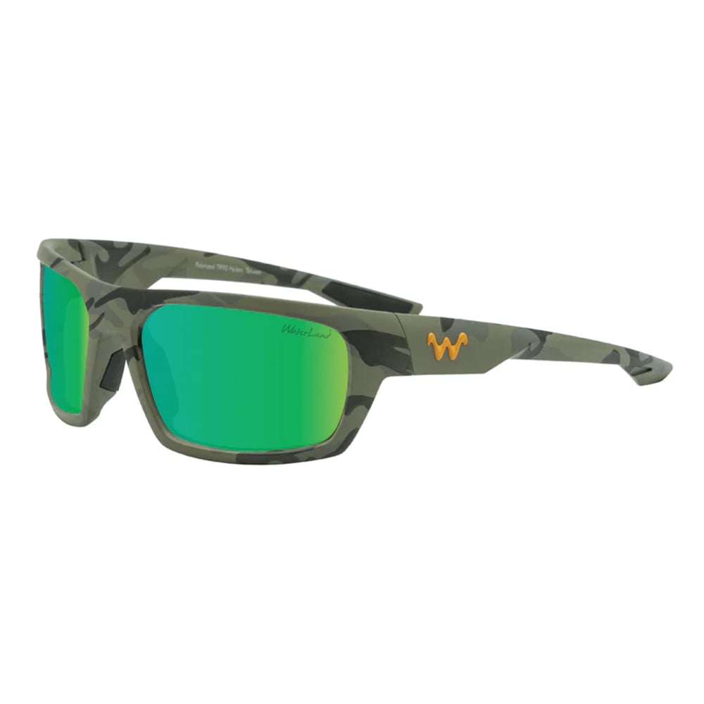 WaterLand Milliken Sunglasses Ops Camo Frame with Green Mirror