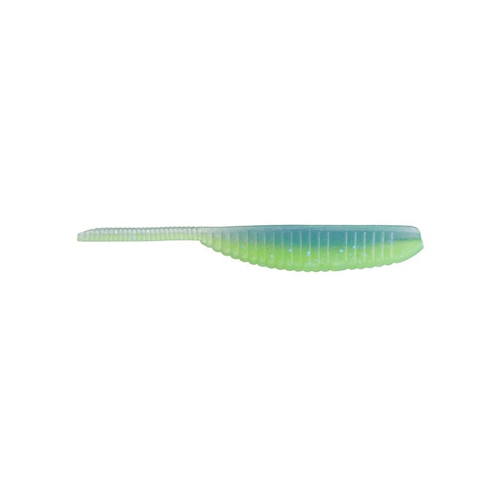 Yamamoto Shad Shape Floater 3" Chartreuse Electric Blue