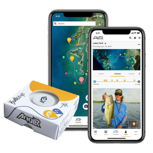 ANGLR Bullseye Fishing Tracker with Apparel Clip and Free Fishing GPS App