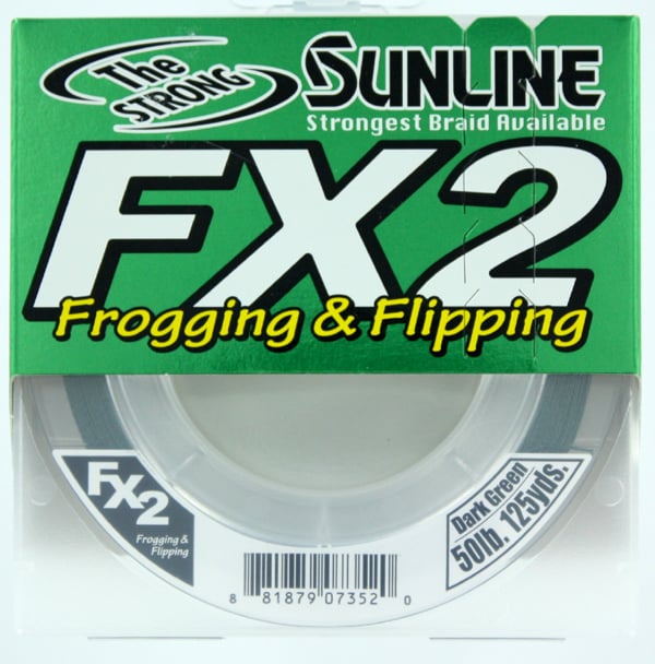 Sunline FX2 Braid 50 lb x 125 yd Dark Green