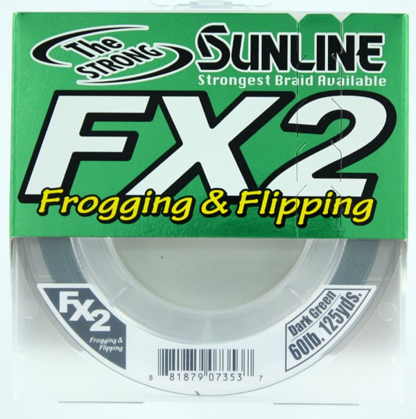 Sunline FX2 Braid 60 lb x 125 yd Dark Green