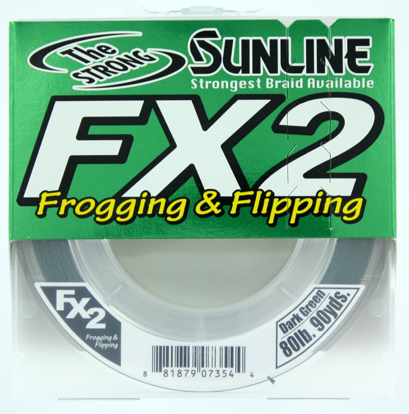 Sunline FX2 Braid 80 lb x 90 yd Dark Green