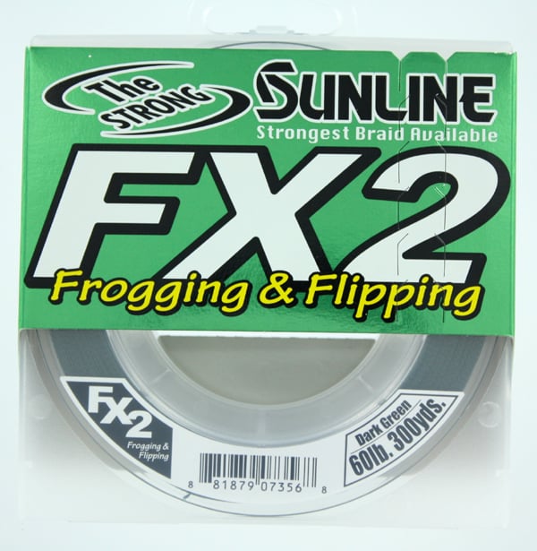 Sunline FX2 Braid 60 lb x 300 yd Dark Green