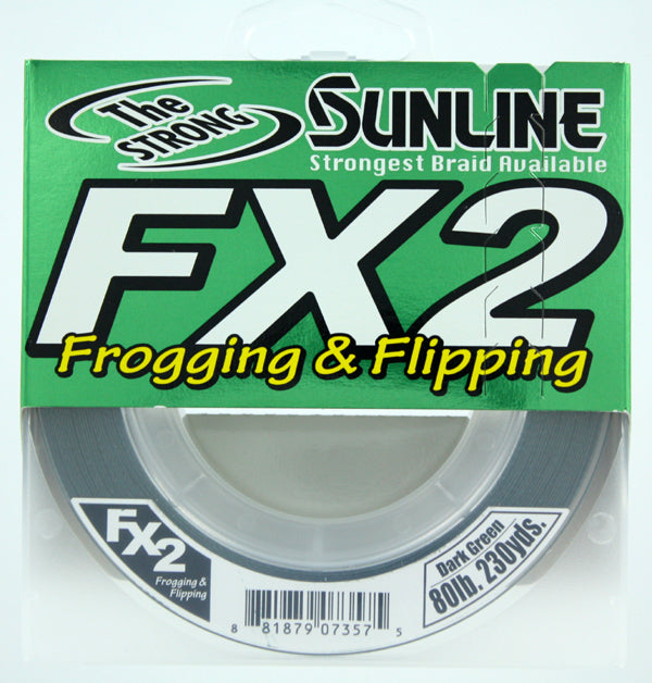 Sunline FX2 Braid 80 lb x 230 yd Dark Green 