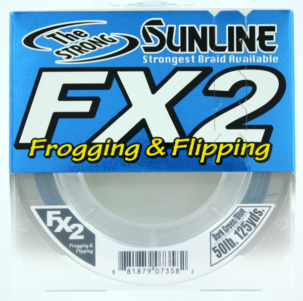 Sunline FX2 Braid 50 lb x 125 yd Dark Green/Blue