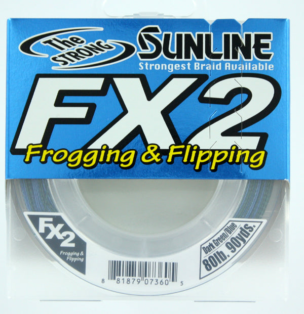 Sunline FX2 Braid 80 lb x 90 yd Dark Green/Blue