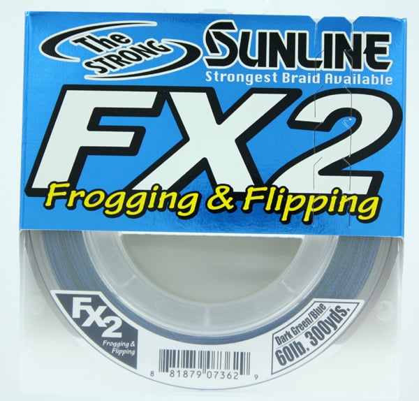 Sunline FX2 Braid 60 lb x 300 yd Dark Green/Blue 