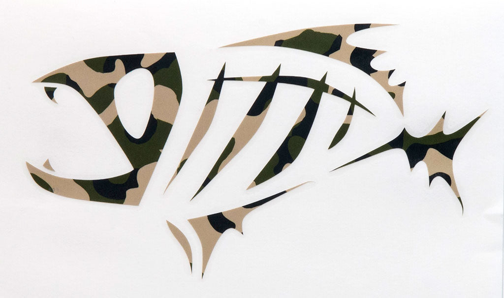 G. Loomis Skeleton Fish 17" Boat Decal Set