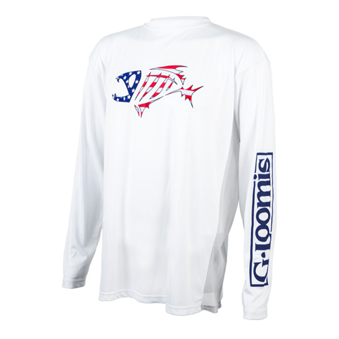 G. Loomis Long Sleeve Tech Tee White