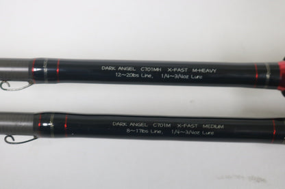 Damiki Dark Angel C701MH and C701M Casting Rods - Used - Good Condition