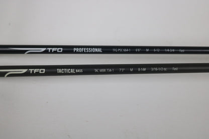 TFO Professional TFGPSC664-1 and Tactical bass TACMBR734-1 Casting Rod - Used - Very Good Condition