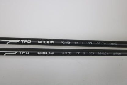 TFO Tactical Bass TAC SB 726-1 and TAC SC 746-1 Casting Rods - Used - Good Condition