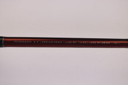 Quantum Tour KVD TKVDC666FA 6'6" Medium Heavy - Used Casting Rod - Very Good Condition