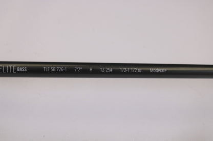 TFO Tactical Elite Bass TLE SB 726-1 7'2" Heavy - Used Casting Rod - Excellent Condition