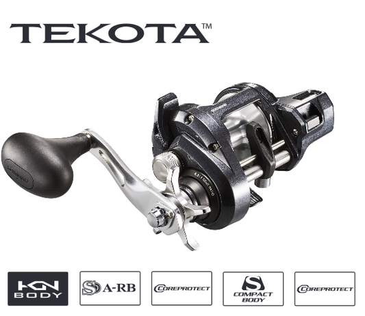 Shimano Tekota 601HGLCA 6.3:1 Left Hand Line Counter Casting Reel | TEK601HGLCA